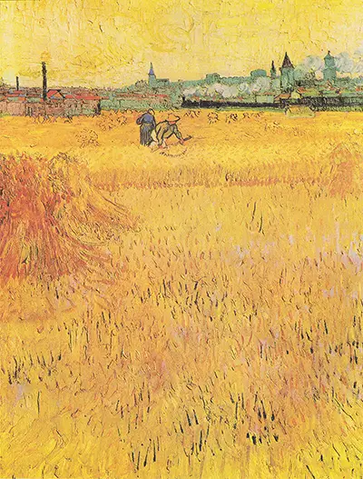 Weizenfeld mit Blick auf Arles Vincent van Gogh